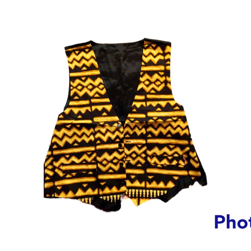 African Kente Vest.
